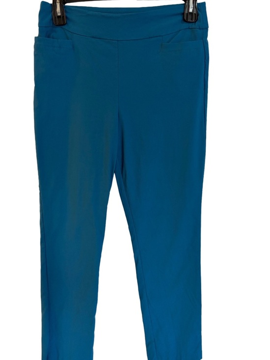 Kim Rogers Pants - Kim Rogers Teal Pull-On Pants